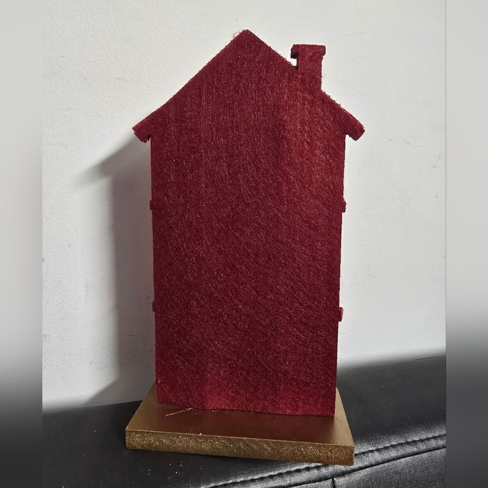 Set of two Wondershop Christmas Holiday Village Felt Decor Houses, 2024 - Picture 4 of 10